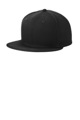 New Era® Standard Fit Flat Bill Snapback Cap - Black - OSFA